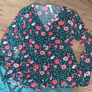 Matilda Jane Red and green floral blouse